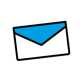 Icoon van een envelop